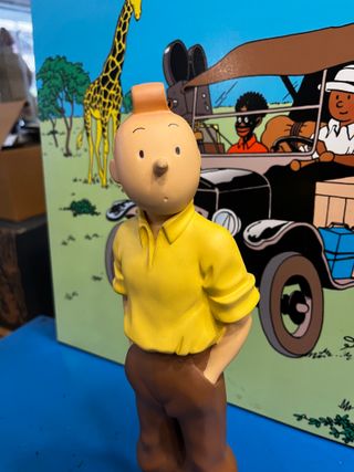 FIGURA TINTÍN Y MILU EN EL CONGO