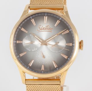 Sixties Quartz Steel Gray Gradient Dial