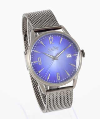 Sixties Quartz Steel Blue Dial Ref: SIX500GUME-11