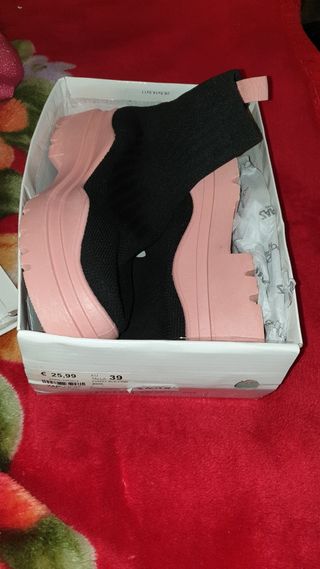 Botines plataforma tipo calcetín