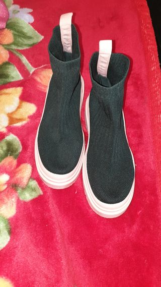 Botines plataforma tipo calcetín