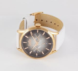 Sixties Quartz Steel Dark Brown Gradient Dial