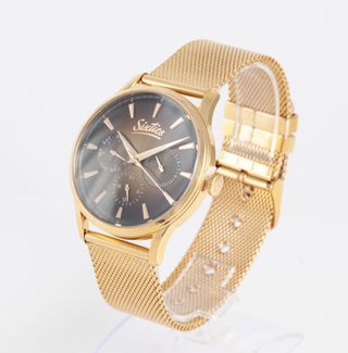 Sixties Quartz Steel Dark Brown Gradient Dial