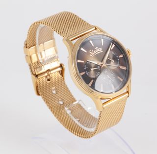 Sixties Quartz Steel Dark Brown Gradient Dial