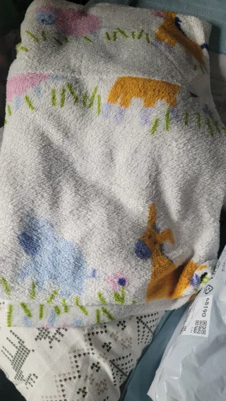 Manta cama 90 y sabanas franela, algodón y coralin