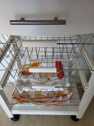 Carro verdulero blanco