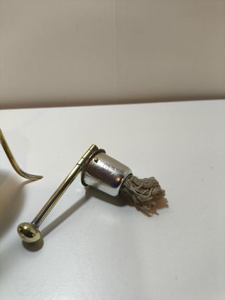 Calienta copas de coñac mechero con copa roja