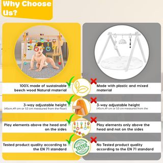 Arco de madera para bebé