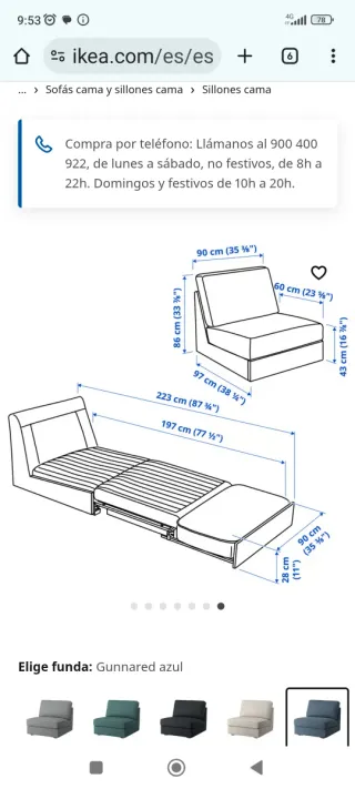 Sofa cama