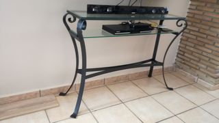 3 Mesas forja y cristal