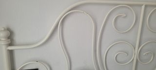 Cama forja blanca, estructura y somier