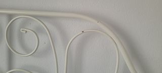 Cama forja blanca, estructura y somier