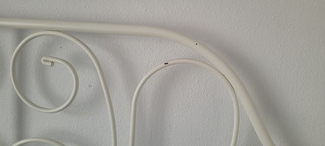 Cama forja blanca, estructura y somier