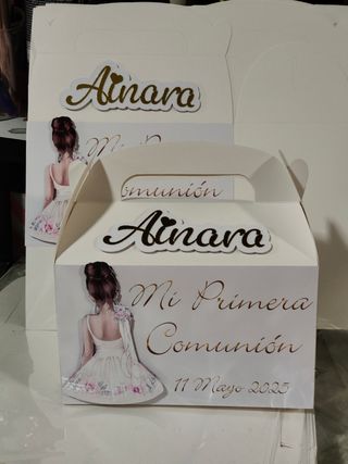 Cajitas personalizadas primera comunión