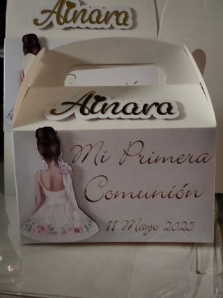 Cajitas personalizadas primera comunión