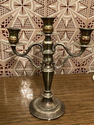 Reloj y 2 candelabros a juego