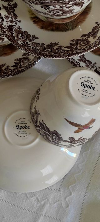 TAZAS SPODE "WOODLAND" DESAYUNO.