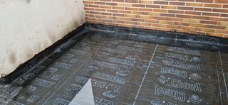 Tela asfaltica impermeabilizado