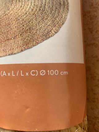 Alfombra de yute natural boho nueva