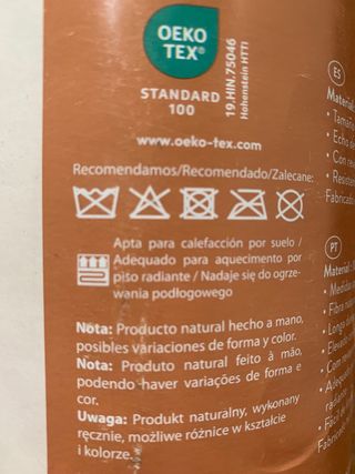 Alfombra de yute natural boho nueva