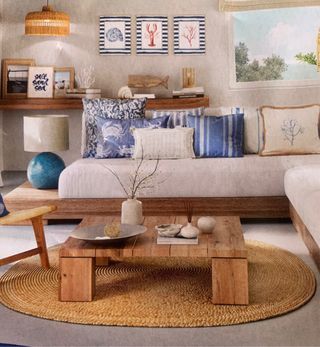 Alfombra de yute natural boho nueva