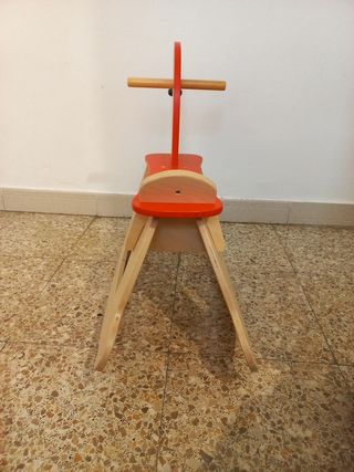 Mecedora balancín caballito madera