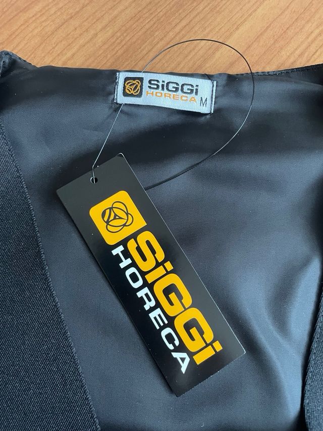 Chaleco negro para camarero de hombre