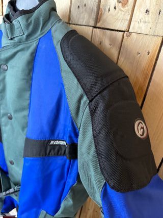 CHAQUETA T-S DE MOTO GARIBALDI AZUL