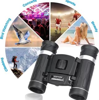 Binoculares prismáticos 500x25 portátil