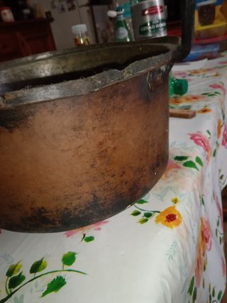 Calderone in rame antico Anni1900