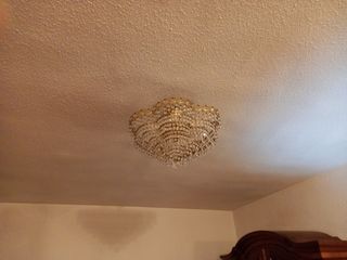 lámparas metal y cristal de roca