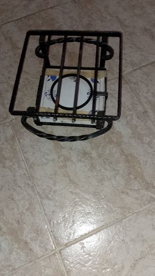 Stufa ad alcol in ferro battuto