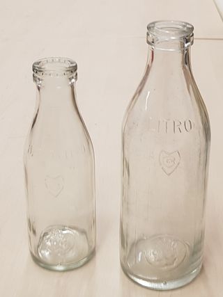 Bottiglie latte anni 70