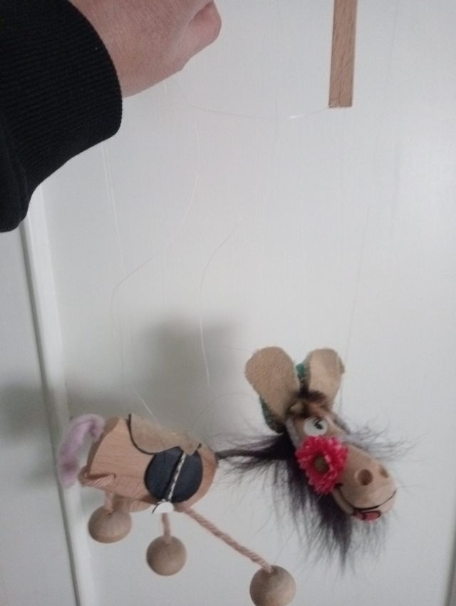 Marioneta artesanal burrito