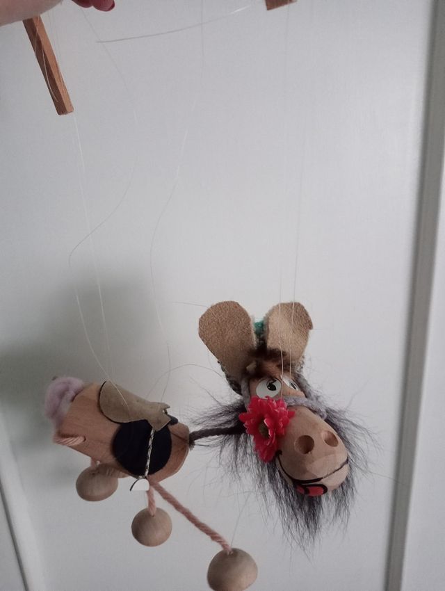 Marioneta artesanal burrito