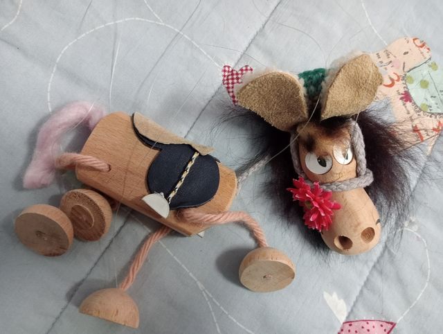 Marioneta artesanal burrito