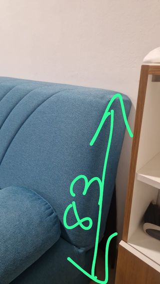 Sofa cama, tipo libro