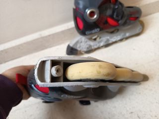 Patines en línea con protecciones