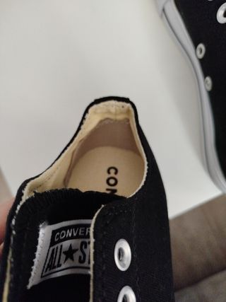 Converse loneta negras talla 36.5