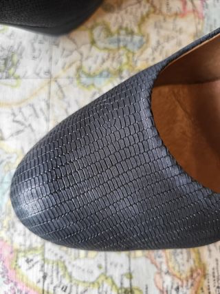 zapato salón negro piel 40