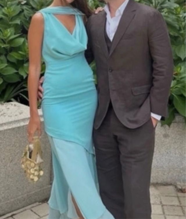 vestido aguamarina de Lady Pipa