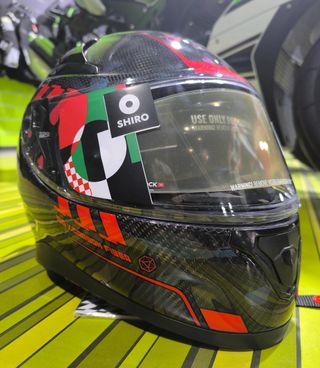 CASCO INTEGRAL MOTO CARBONO 100% SHIRO KATANA CARB