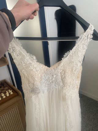 Vestido novia boho Valerio Luna