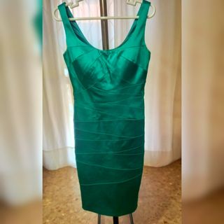 Vestido verde de boda noche fiesta 40