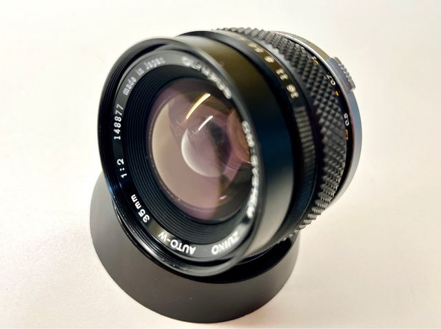 Objetivo Olympus 35mm f2 OM System analogico