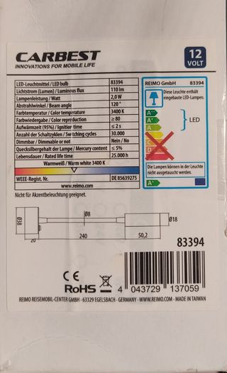 Lámpara LED flexible CARBEST