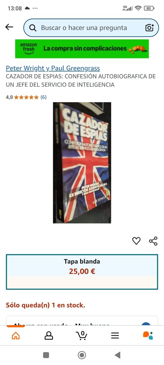 CAZADOR DE ESPIAS. CONFESION AUTOBIOGRAFICA DE UN JEFE DEL SERVICIO DE INTELIGENCIA.