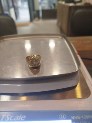 Anillo Orfebrería en oro 18k.Talla20 