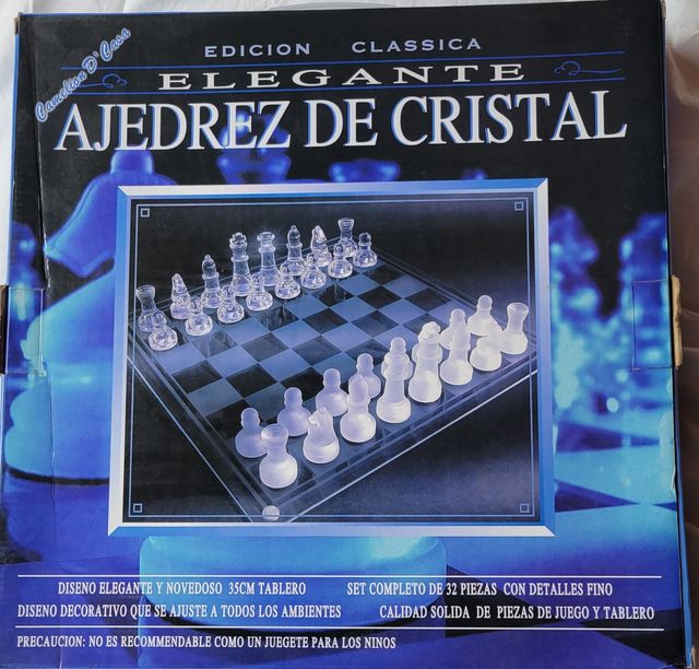 Ajedrez de cristal. Edición Clásica. Nuevo