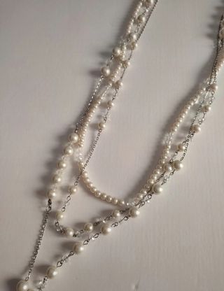 Collar largo de perlas